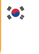 The Flag of South Korea V Cut