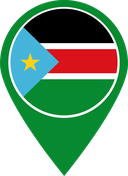 The Flag of South Sudan Map Pin