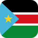 The Flag of South Sudan Rounded Square