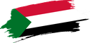 The Flag of Sudan Brushed