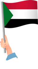 The Flag of Sudan Handheld