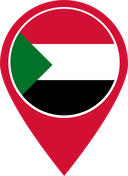 The Flag of Sudan Map Pin
