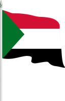 The Flag of Sudan Pole Flag II