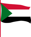 The Flag of Sudan Pole Flag III