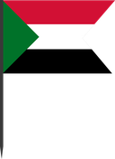 The Flag of Sudan V Cut