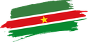 The Flag of Suriname Brushed