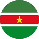 The Flag of Suriname Round