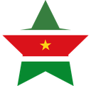 The Flag of Suriname Star