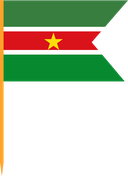 The Flag of Suriname V Cut