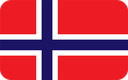 The Flag of Svalbard and Jan Mayen Rounded Rectangle