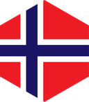 The Flag of Svalbard and Jan Mayen Hexagon II