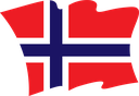 The Flag of Svalbard and Jan Mayen Wavy II