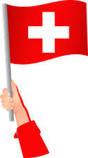 The Flag of Switzerland Handheld
