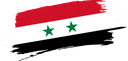 The Flag of Syria Brused