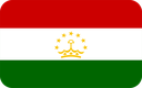 The Flag of Tajikistan Rounded Rectangle
