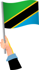 The Flag of Tanzania Handheld