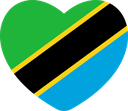 The Flag of Tanzania Heart