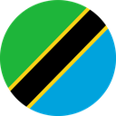 The Flag of Tanzania Round