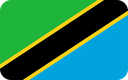 The Flag of Tanzania Rounded Rectangle