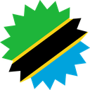 The Flag of Tanzania Star Burst