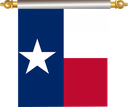 The Flag of Texas Hanging Banner IV