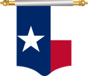 The Flag of Texas Hanging Banner I