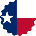 The Flag of Texas Scallop Circle