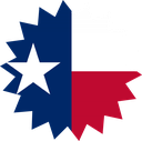 The Flag of Texas Star Burst
