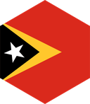 The Flag of Timor Leste Hexagon II