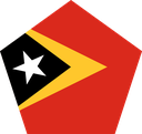 The Flag of Timor Leste Pentagon