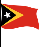 The Flag of Timor Leste Pole Flag III