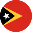 The Flag of Timor Leste Round