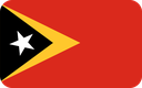 The Flag of Timor Leste Rounded Rectangle