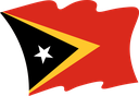 The Flag of Timor Leste Wavy II