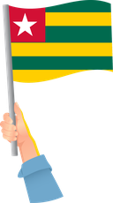 The Flag of Togo Handheld