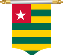 The Flag of Togo Hanging Banner I