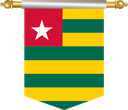 The Flag of Togo Hanging Banner III