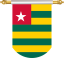 The Flag of Togo Hanging Banner II