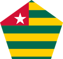 The Flag of Togo Pentagon