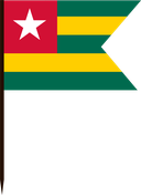The Flag of Togo V Cut