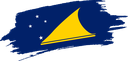 The Flag of Tokelau Brushed