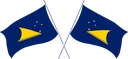 The Flag of Tokelau Crossed Flags