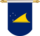 The Flag of Tokelau Hanging Banner II
