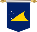 The Flag of Tokelau Hanging Banner III