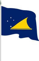 The Flag of Tokelau Pole Flag II