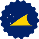 The Flag of Tokelau Scallop Circle