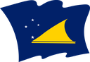 The Flag of Tokelau Wavy II