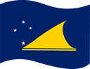 The Flag of Tokelau Wavy I