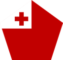 The Flag of Tonga Pentagon