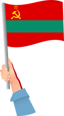 The Flag of Transnistria Handheld